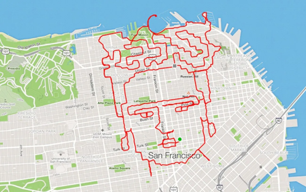 Frida Kahlo Strava Art.